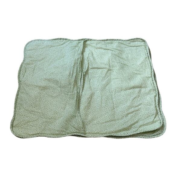 Laura Ashley Cottage Floral Quilted Pillow Sham Set Green Blue Yellow 20x26 - Picture 5 of 8